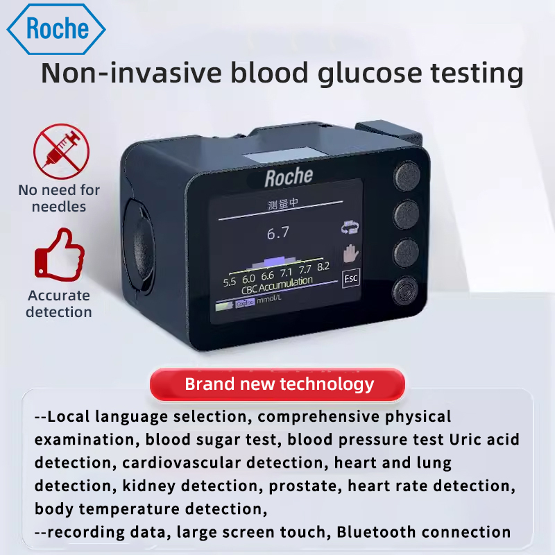 italiano, esame fisico completo, test della glicemia, test della pressione arteriosa, test dell'acido urico, test cardiovascolare, test cardiopolmonare, test dei reni, test della prostata, test della frequenza cardiaca, test della temperatura corporea, registrazione dati, ampio display, connessione Bluetooth